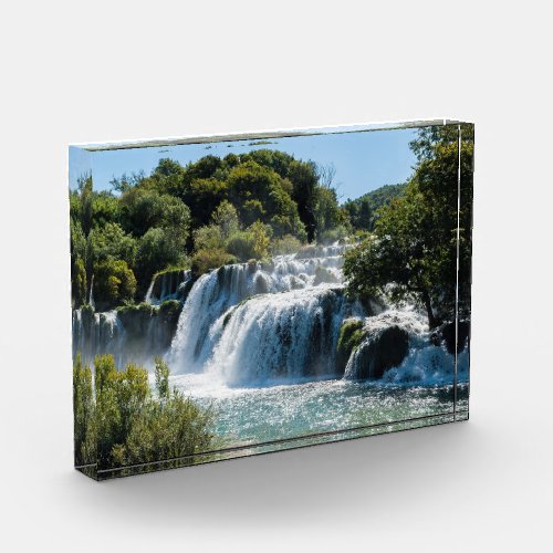 Waterfall in Krka National Park _ DalmatiaCroatia Photo Block
