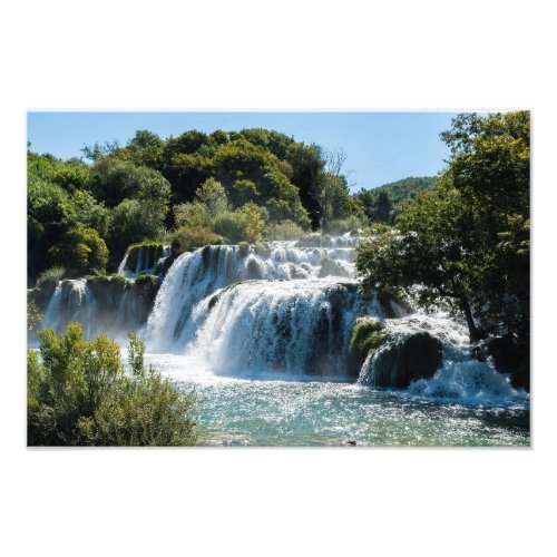 Waterfall in Krka National Park _ DalmatiaCroatia Photo Print