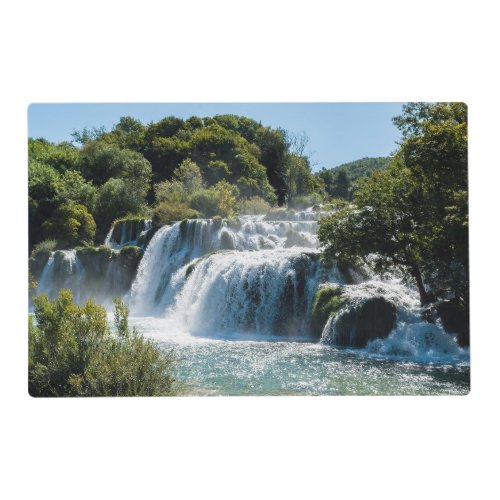 Waterfall in Krka National Park _ DalmatiaCroatia Placemat