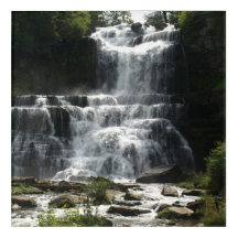 Waterfall in Nature Picture on a 