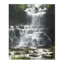 Waterfall in Nature Picture on a Metal Print