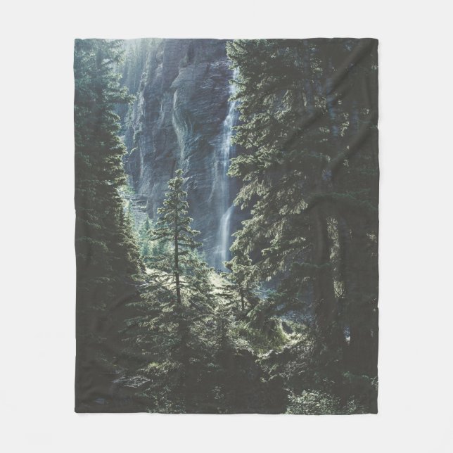 WATERFALL IN TELLURIDE FLEECE BLANKET (Front)