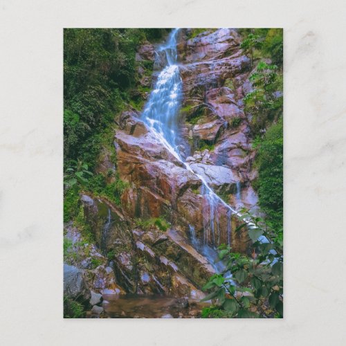 Waterfall _ Inca Trail Peru _ Travel Photography Postcard