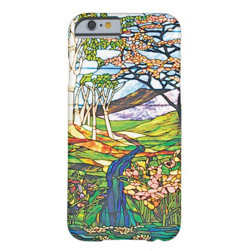 Waterfall Iris Birch Tiffany Stained Glass Window Barely There iPhone 6 Case