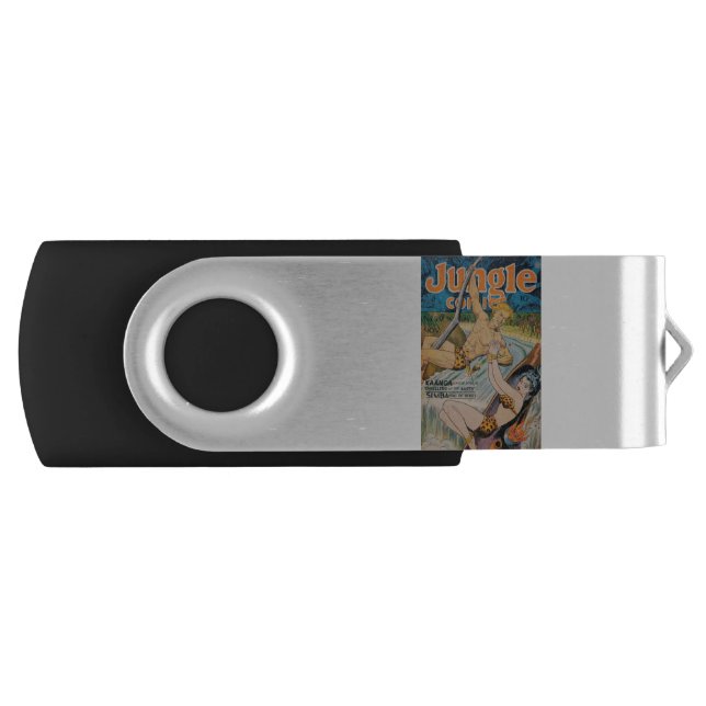 Waterfall - Jungle - King of the Jungle - Leopard Flash Drive (Front)