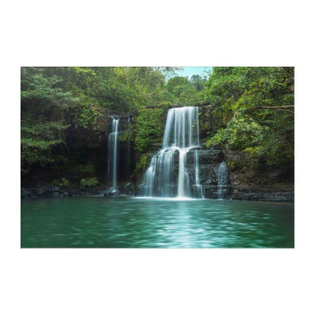 Waterfall Klong Chao | Koh Kood island Acrylic Print (Front)