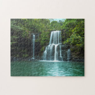 Waterfall Klong Chao Koh Kood island Jigsaw Puzzle