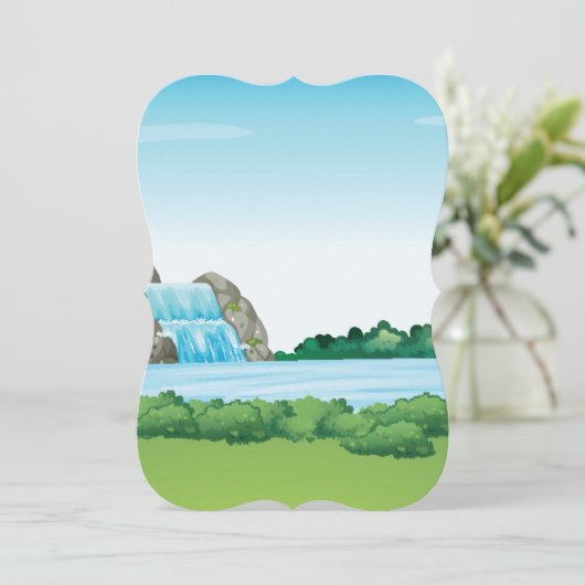 Waterfall landscape (Standing Front)