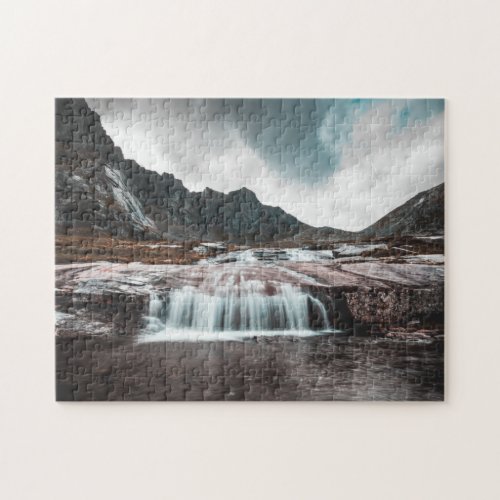 Waterfall Landscape Photo Jigsaw Puzzle
