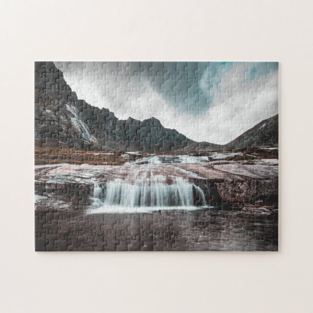 Waterfall Landscape Photo Jigsaw Puzzle (Horizontal)