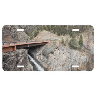 Waterfall License Plate