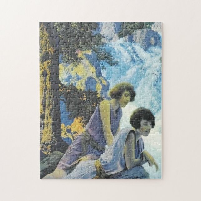 Waterfall - Maxfield Parrish Jigsaw Puzzle (Vertical)