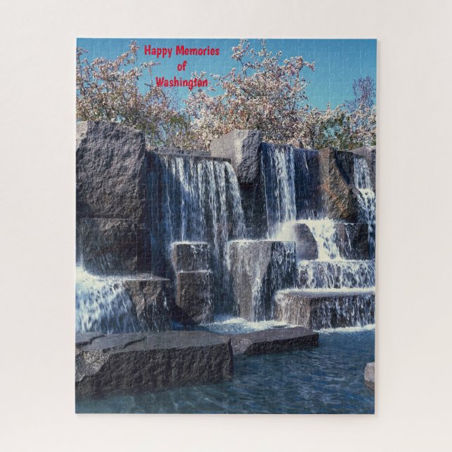 Waterfall Memorial Washington DC. Jigsaw Puzzle (Vertical)