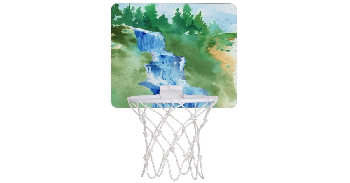 Pink Rose Gold Glitter & Sparkle Monogram Name Mini Basketball Hoop, Zazzle