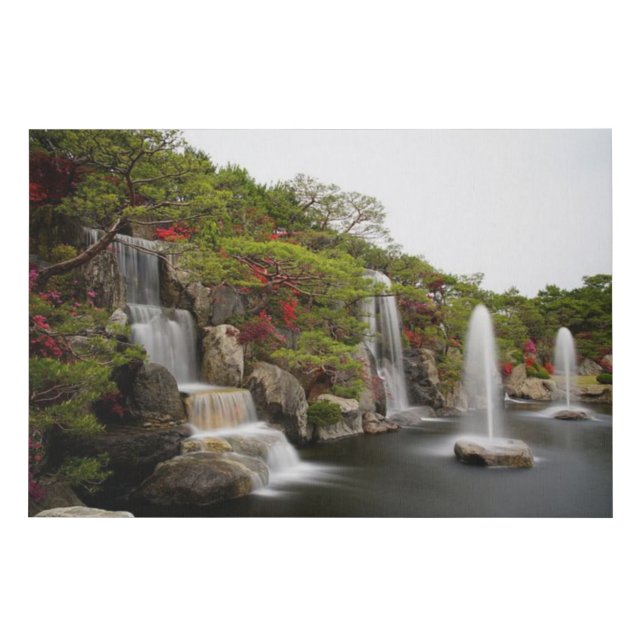Waterfall Nature Canvas Print (Front)