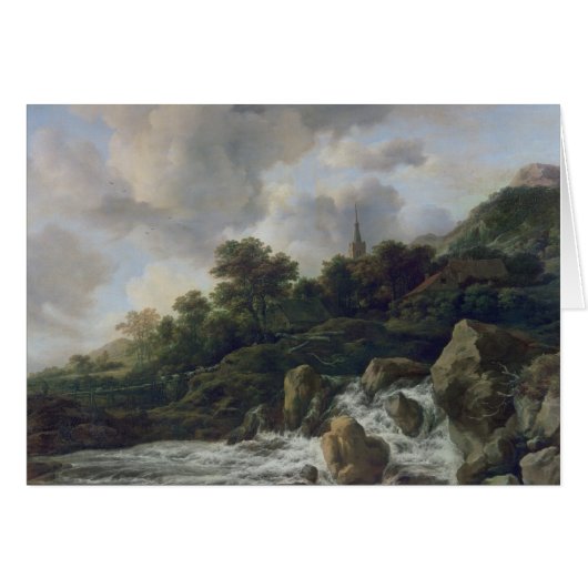 Waterfall Near a Village, c.1665-70 (Front Horizontal)