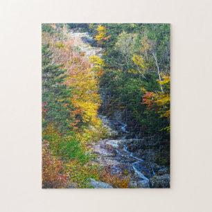 Waterfall New Hampshire. Jigsaw Puzzle