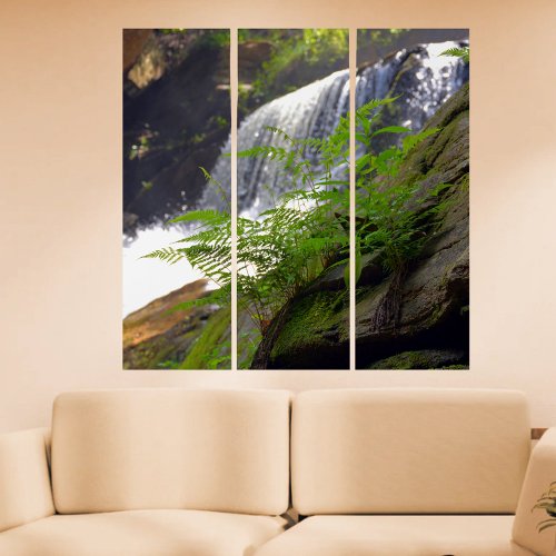 Waterfall North Carolina Mountain Photographic Triptych