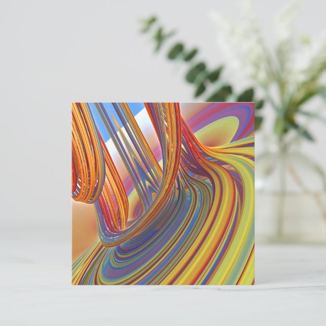 Waterfall of Color  Card (Standing Front)