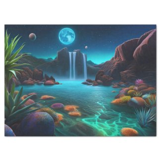 Waterfall on a Distant Planet 