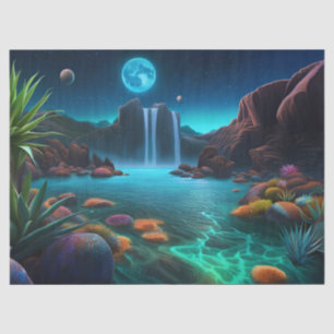 Waterfall on a Distant Planet Tissue Paper