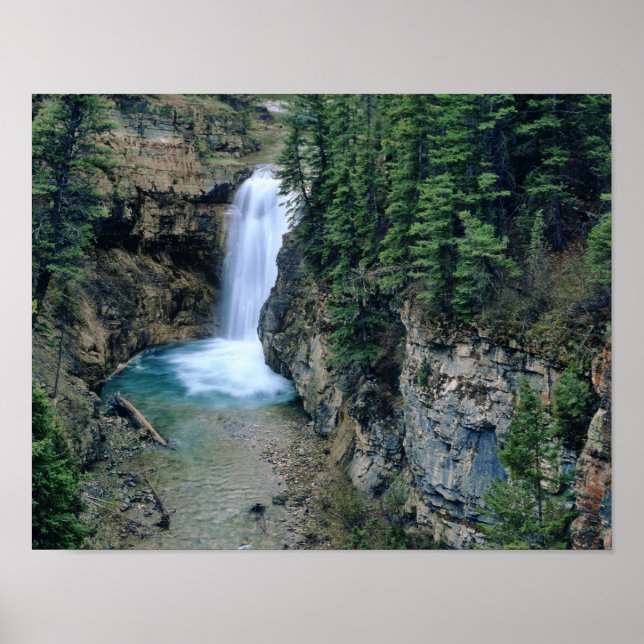 Waterfall on Falls Creek in Lewis and Clark Poster (Front)