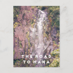 Waterfall on Road to Hana Postcard