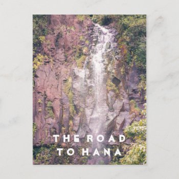 Waterfall On Road To Hana | Postcard by GaeaPhoto at Zazzle