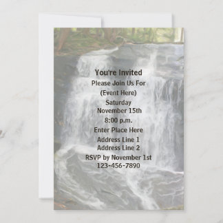 Waterfall Painting Nature Art Party Invitation