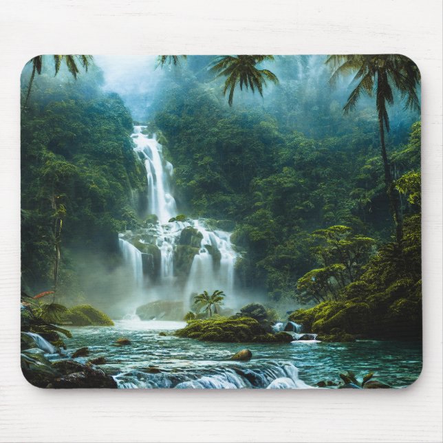Waterfall Paradise Mouse Pad (Front)