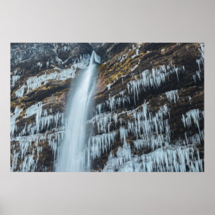 Waterfall Peričnik in Mojstrana, Slovenia  Poster