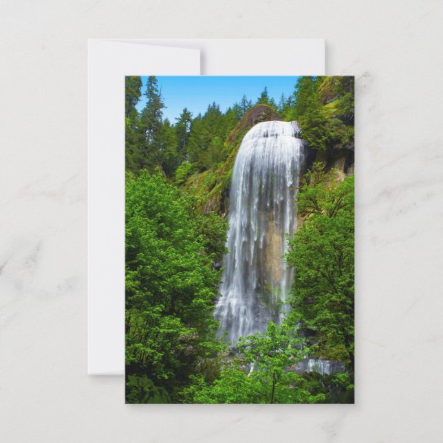 Waterfall Personalized Greeting Card (Front)
