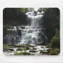 Waterfall photo on a 