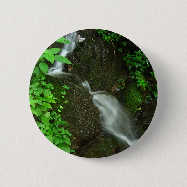 Waterfall Pinback Button (Front)