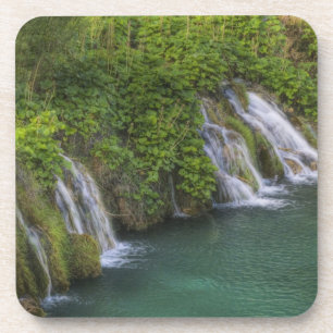 Waterfall, Plitvice Lakes National Park and Drink Coaster