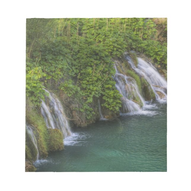 Waterfall, Plitvice Lakes National Park and Notepad (Front)