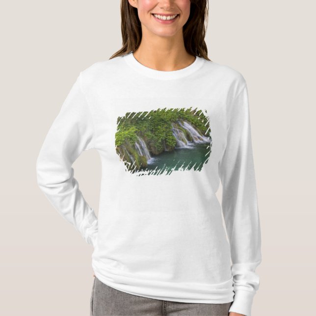 Waterfall, Plitvice Lakes National Park and T-Shirt (Front)
