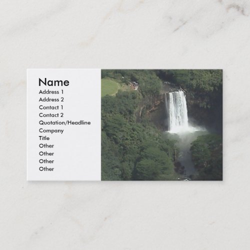Waterfall Profile Card Business Card