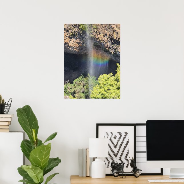 Waterfall Rainbow Poster (Home Office)