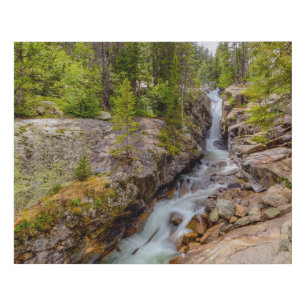 Waterfall & River Cascade Faux Canvas Print