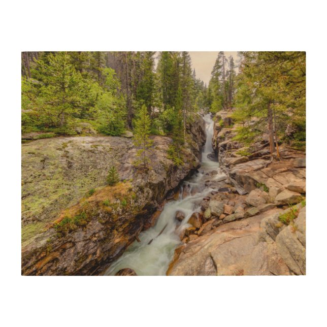 Waterfall & River Cascade Wood Wall Art (Front)