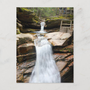 Waterfall Sabbaday White Mountains Photo Postcard