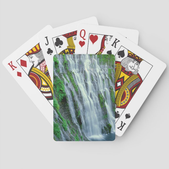 Waterfall scenic, California Poker Cards (Back)