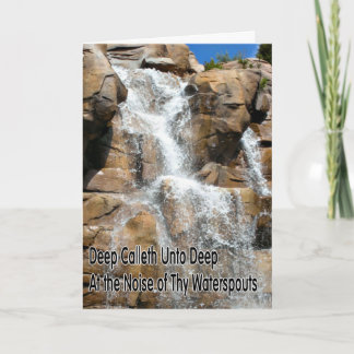 Waterfall Scripture Encouragement Occasion Card