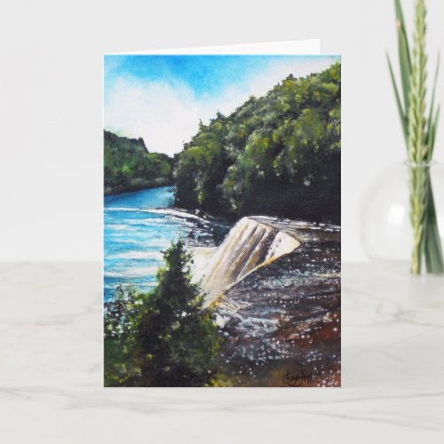 Waterfall _ Tahquamenon Falls MI Greeting Card