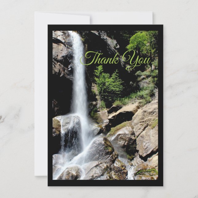 Waterfall  thank you card (Front)