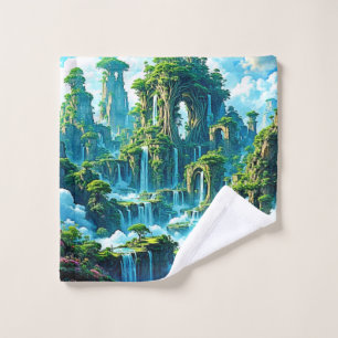 Waterfall Tree Kingdom Dream Bath Towel Set
