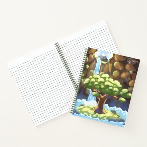 Waterfall tree notebook