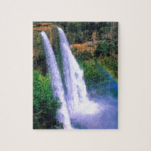 Waterfall Wailua Kauai Hawaii Jigsaw Puzzle