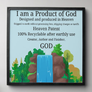 Waterfall Wall Art, Product of God Peel And Stick Photo Tile